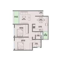 Shankeshwar Tatva Moshi 2 BHK Floor Plan Image